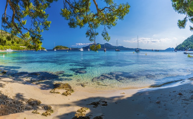 Katamaran Fahrt in der Bucht von Palma