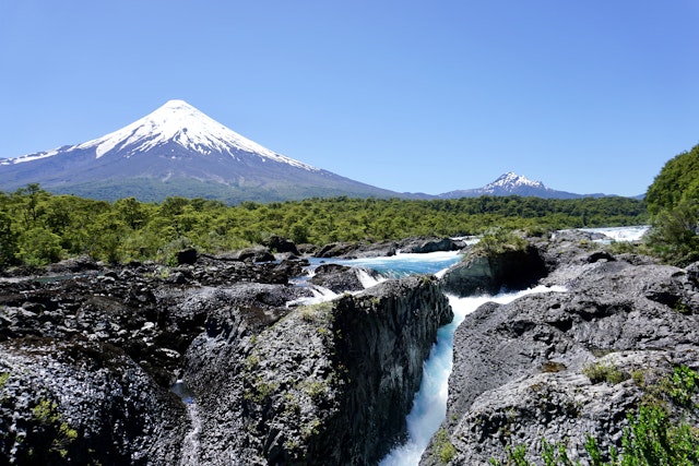 Randonnée vers les chutes de Petrohué