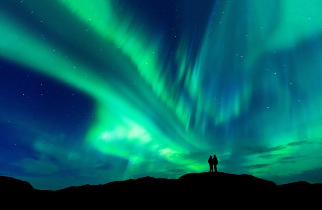 Reykjavík Polarlichter auf dem Boot