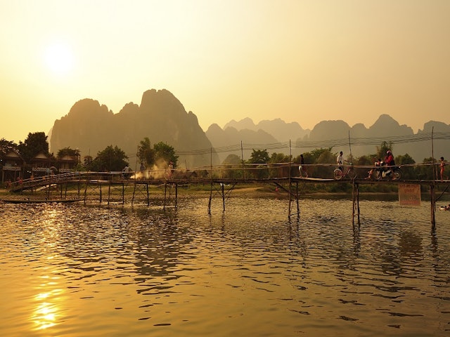 Friedliches Vang Vieng