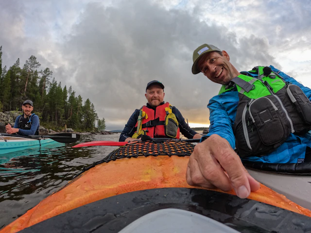 Kajak-Safari im Oulu-Flussdelta