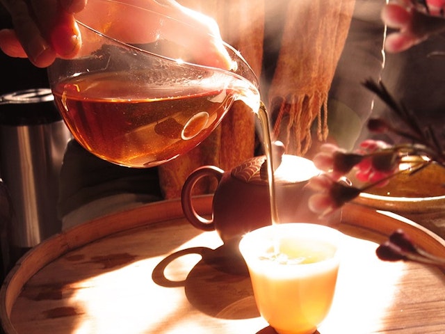 Cérémonie du thé au temple