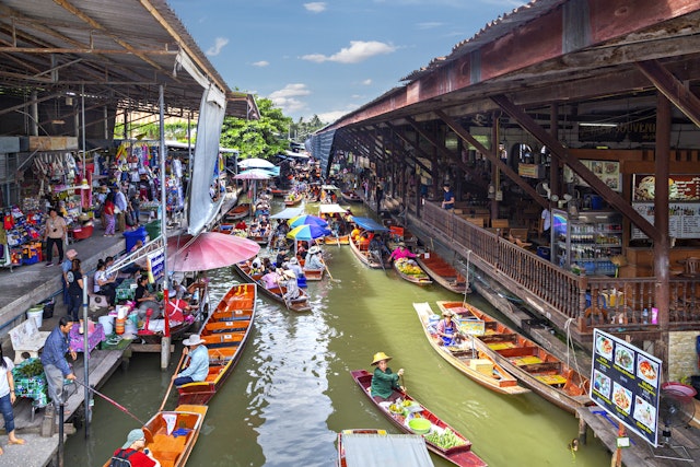 Marchés passionnants de Bangkok