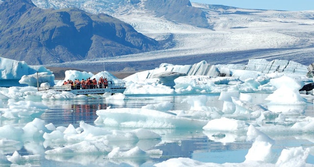 Amphibien Bootsfahrt- Gletscher Lagune