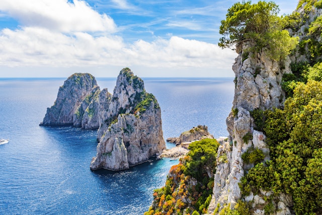 Capri Island with Blue Grotto