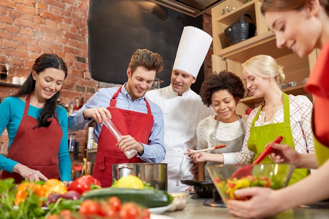 Cours de cuisine - Déjeuner et vin